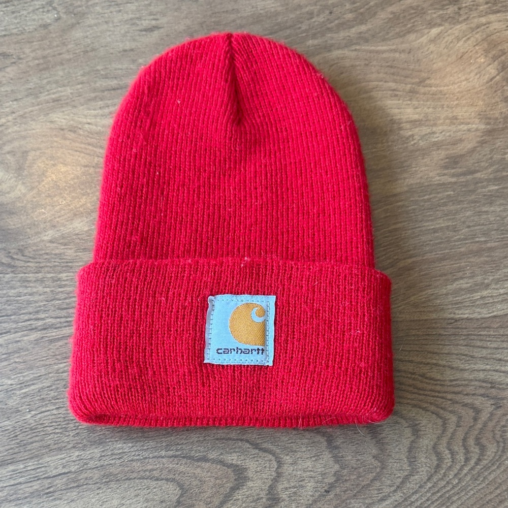 Carhartt Newborn Bright Red Knit Hat